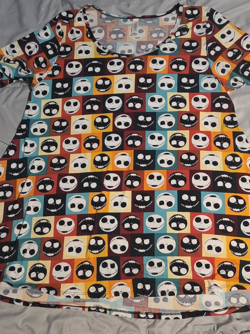 LuLaRoe Disney Nightmare Before Christmas Jack Skellington Classic T Shirt Large